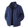 2025 Herren Stehkragen Bergsteigerjacke - Einfarbige, Zwei-Wege-Reißverschluss, Teamuniform