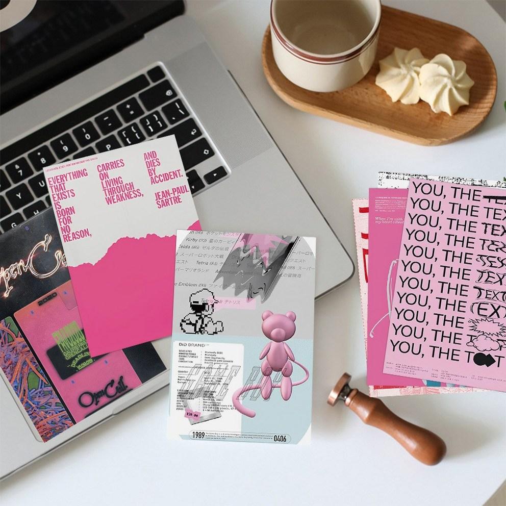 Girls Coco [Set of 10] Love Postcard Photo Card Emotional Background Photo Sticker Interior Prop Wall Decoration, Set of 10