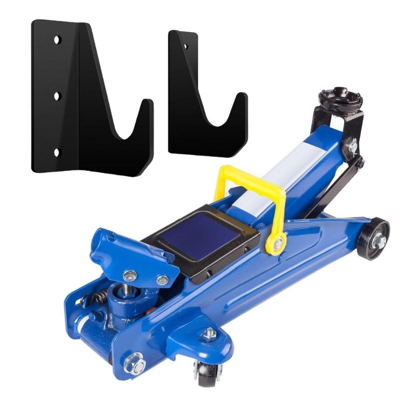 Pack of 2 Wall Mount Storage Rack for Floor Jacked Stands Garage Tool Hangers Holders With Standard Jacked Display