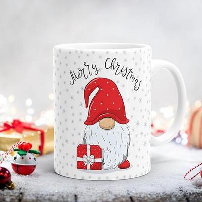 Taza de Café de Navidad Blanca 330 ml Regalo para Niñas, Hombres, Niños, Familia, Esposa, Amigos, Marido, Colega de Oficina Decoraciones de Feliz Navidad Vajilla
