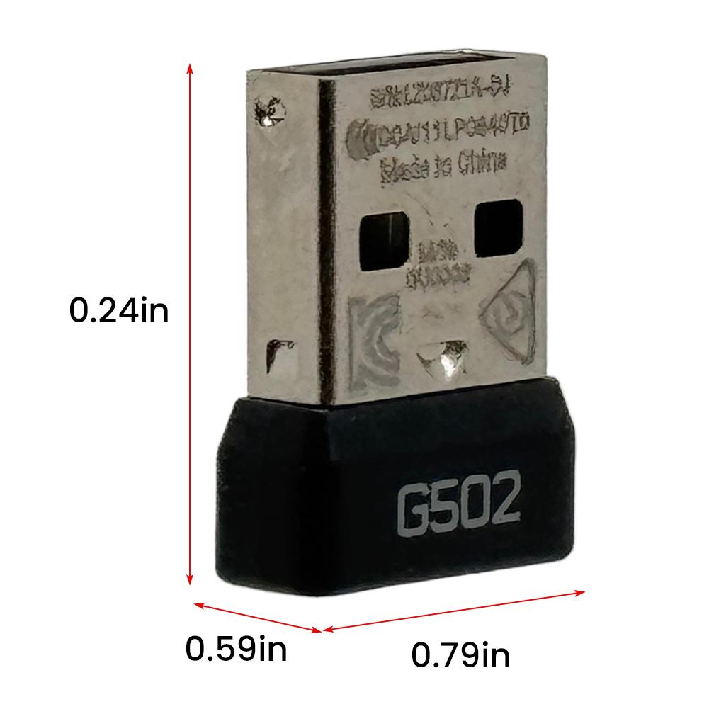 USB Mouse Receiver Adapter Portable USB Dongle Mouse Receiver Adapter USB Receiver Dongle Plug for Logitech G502 Mouse