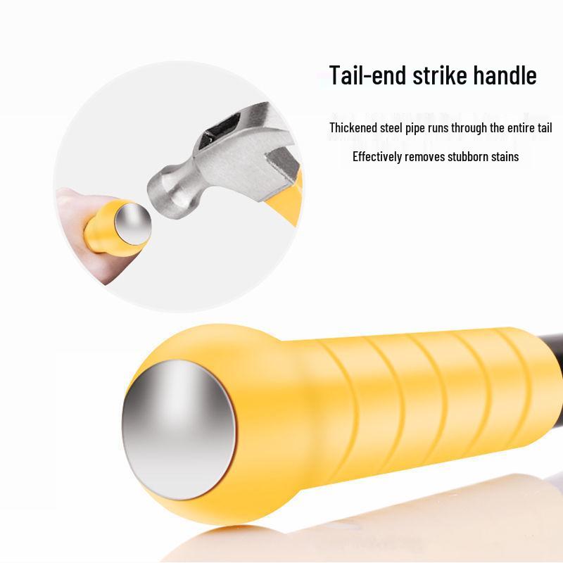 Upgraded Heavy Duty Aluminum Alloy Putty Knife with Thick Black Blade for De-gluing Floor Tiles and Kitchen Use
