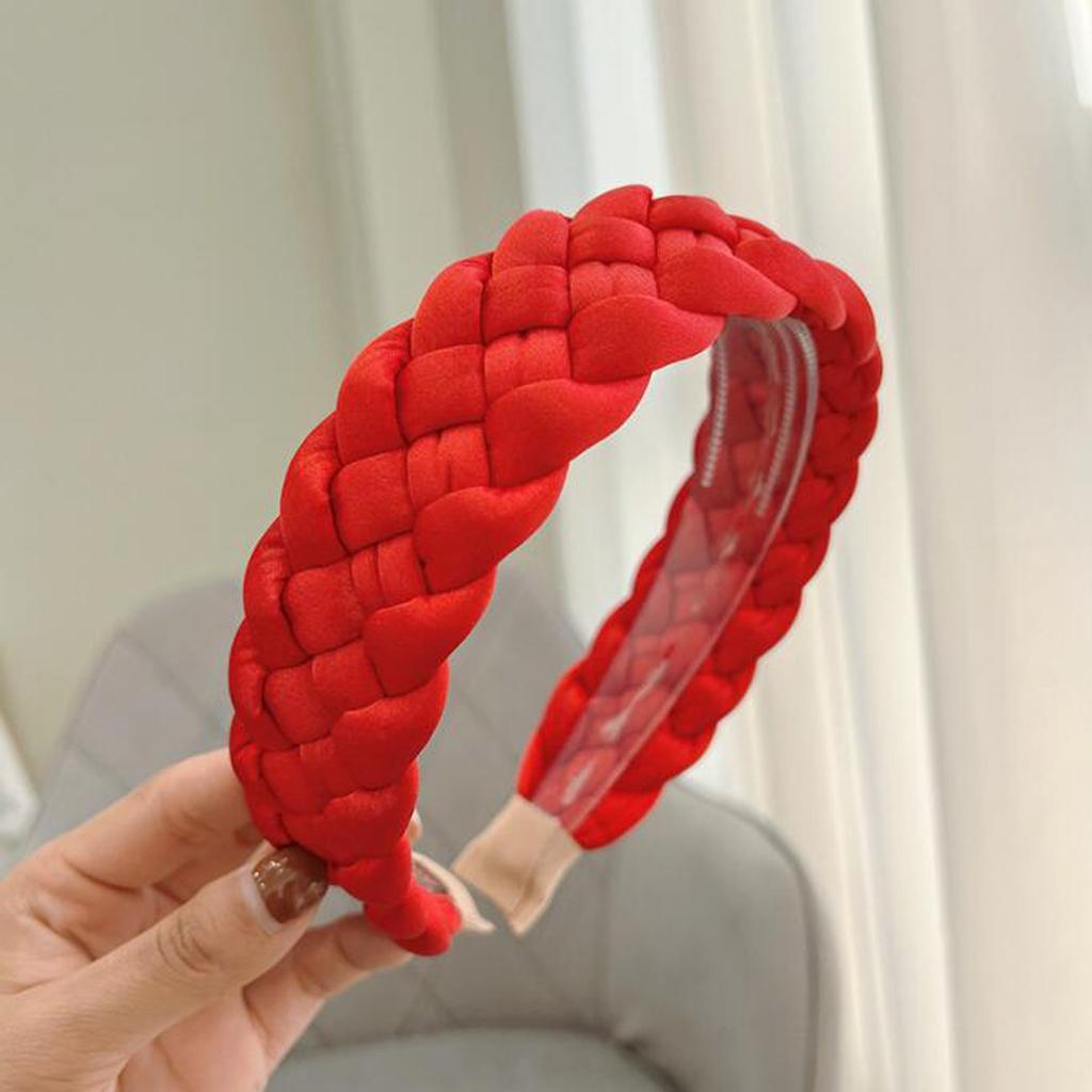 PROLY New Fashion Braided Headband For Women Wide Side Fresh Color Spring Turban Hairband Headwear Adult Hair Accessories