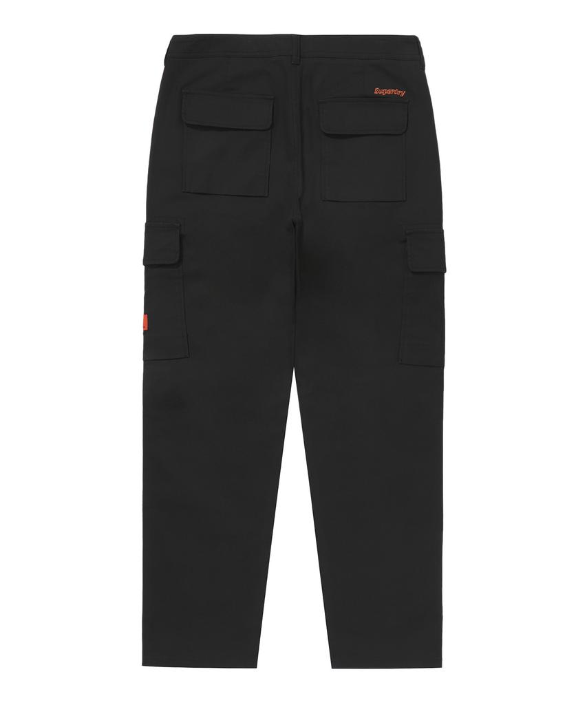 Syupeodeulai Label Slim Cargo Pants Black Sdmlwap60Blk
