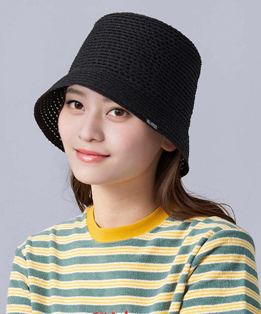 Hat PLANE BLADE HAT BLACK [Milkfed] Women's