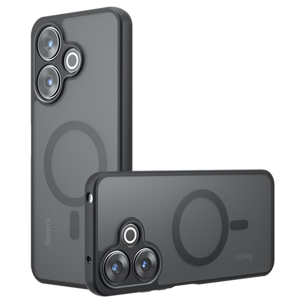 

Для Xiaomi Redmi 13 4G/5G/Poco M6 4G/Poco M6 Plus 5G Магнитный чехол TPU+PC Матовый Защита от царапин Чехол для телефона Transparent Black