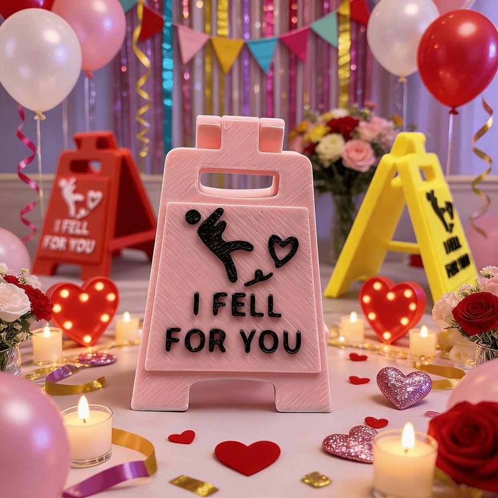 Desktop Ornament Falling In Love Signboard Mini Size Desktop Decor Love Letter  Couples Gift