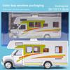 Alloy Large Travel Rv Truck Toy Model With Sound Light For Kids Play