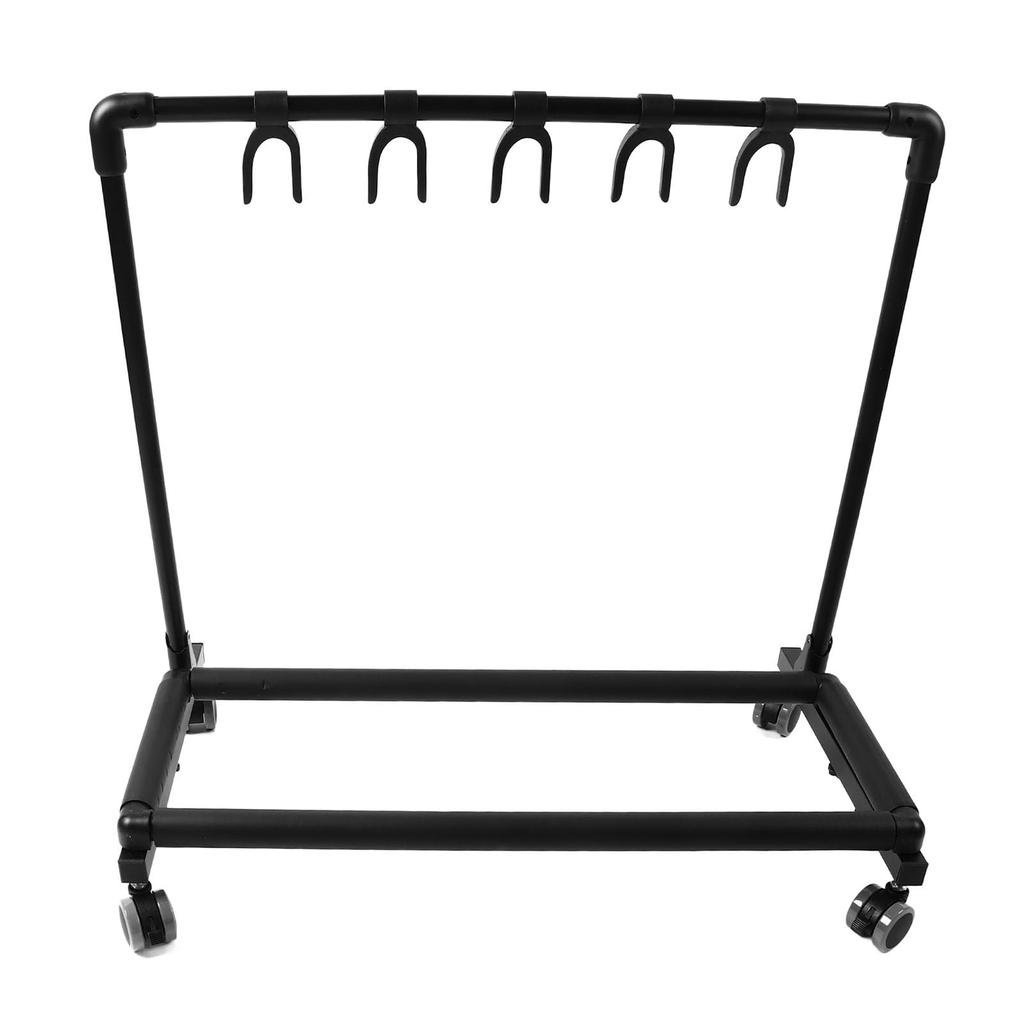 Guitar Display Holder with Scratch Display Multiple Metal and EVA Suitable for All Types of For Stores Multi-Guitar Stand, Wheels, Protection,