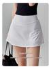 Women's Dopamine Summer Sports Set: Quick-Drying Vest & Anti-Exposure Skirt for Badminton, Tennis, and Running