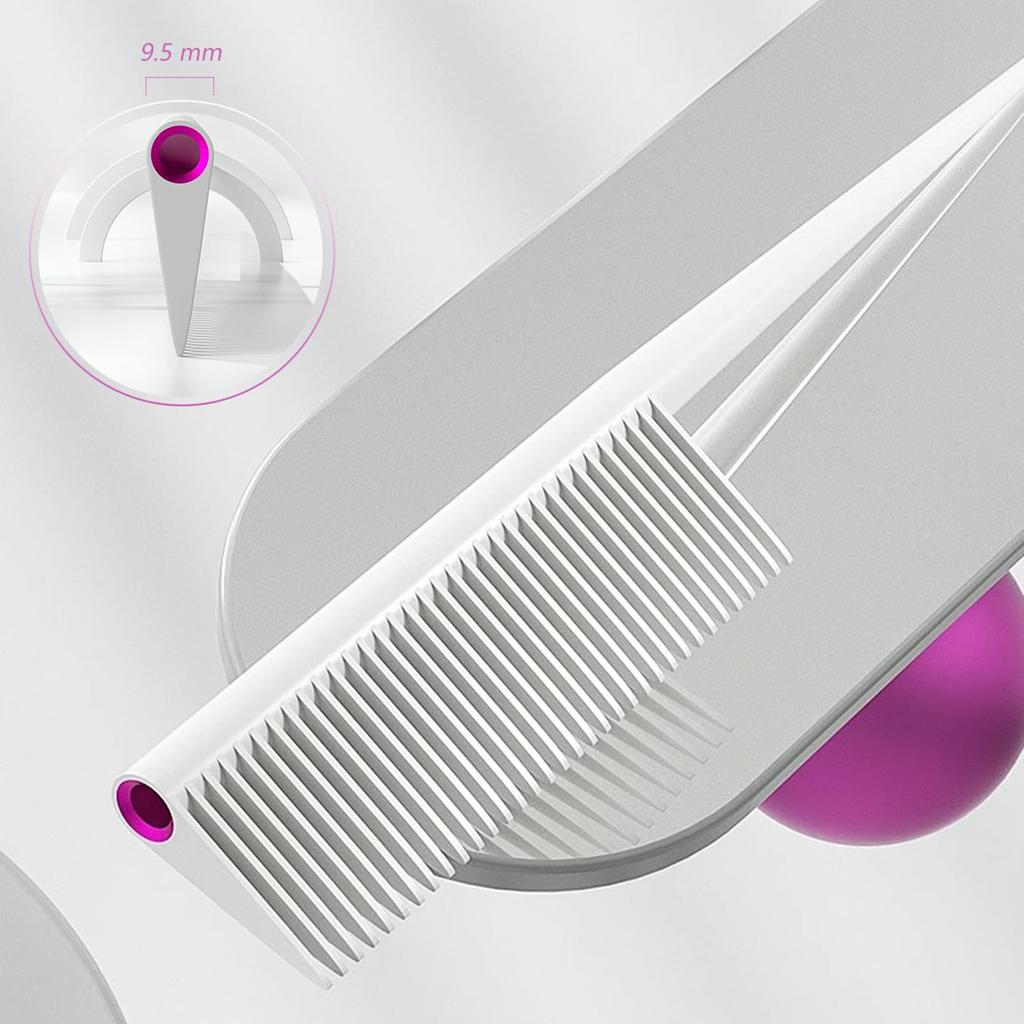 Rikomi Ring Tail Bangs Smooth Comb, Women's Comb, Comb, Hairdresser's Comb, Hair, White, Comb-S2