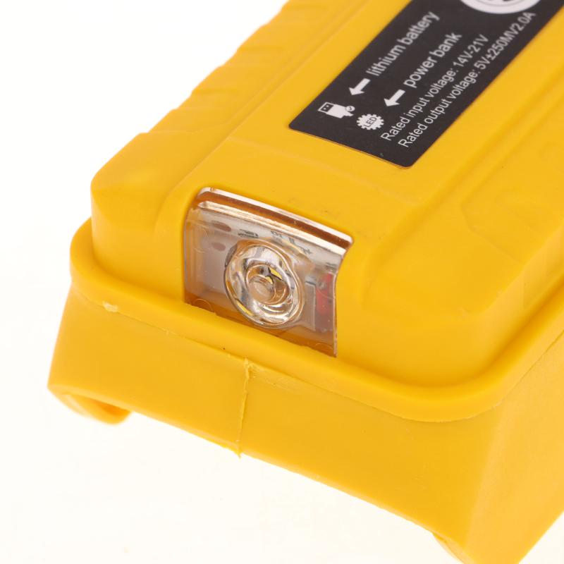 1 Piece Portable Usb+Type-C Output Battery Adapter With Led Light Power Bank Phone Charger For Dewalt 20V Li-Ion Battery