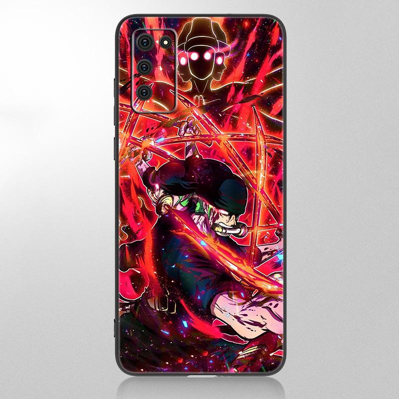 Anime Roronoa Zoro Case For Samsung Galaxy A12 A02S A22 A32 A52 A72 A71 A51 A41 A31 A21 A11 A50 A70 A10S A20S Black Soft Cover