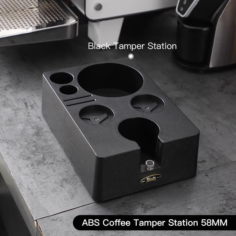 

Coffee Tamper Station Stand For 51MM 58MM Portafilter Holder ABS Konck Box Delonghi E61 Gaggia Espresso Accessories Barista Tool