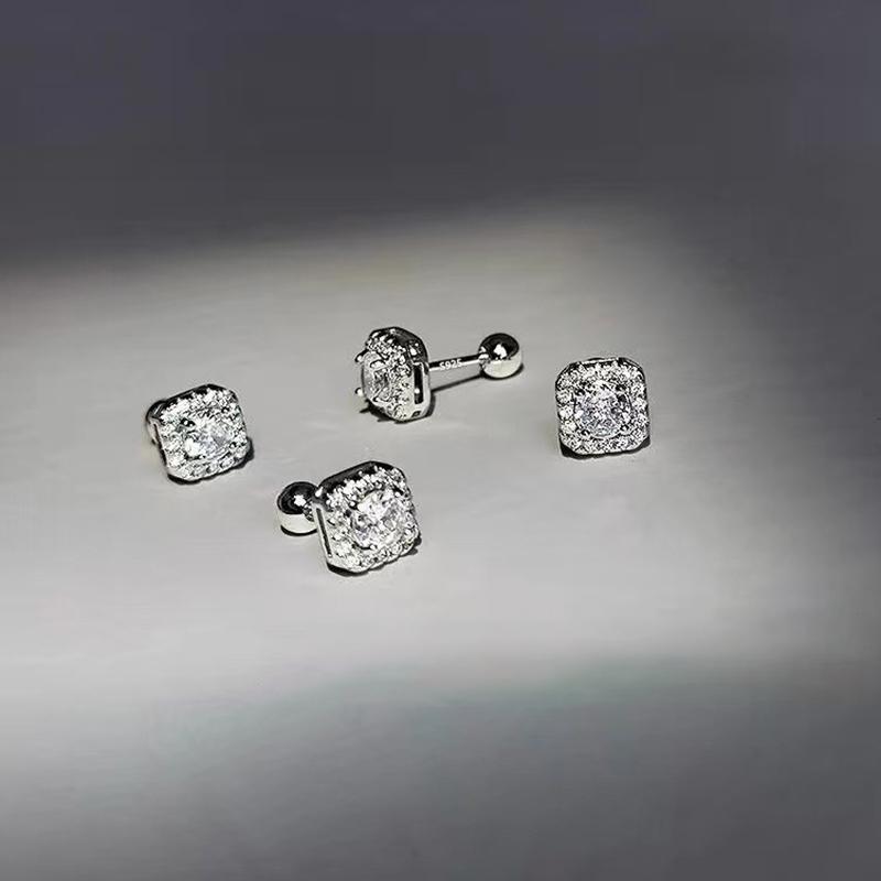 Stud Earrings Hip Hop Rock Style Couple Men Women Anniversary Birthday Gift