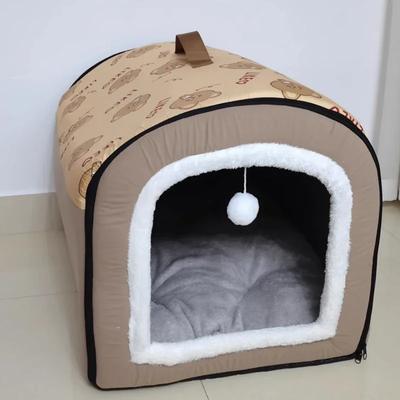 Big Dog Kennel Warm Winter Dog House Mat Detachable Washable Dogs Bed Nest Deep Sleep Tent for Medium Large Dogs House Supplies