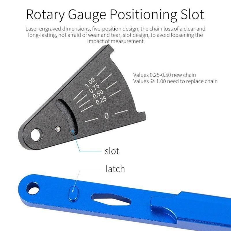 Bicycles Chain Checker Chain Wear Gauge Cycling Chain Repair Tool Bicycles Chain Wear Checker Bike Chain Wear Indicators