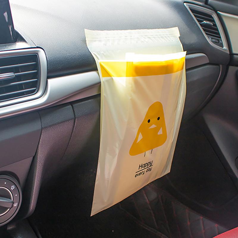15/30Pcs Portable Universal Auto Door Seat Household Thickened Desktop Trash Can Cartoon Capybara Car Disposable Garbage Bag