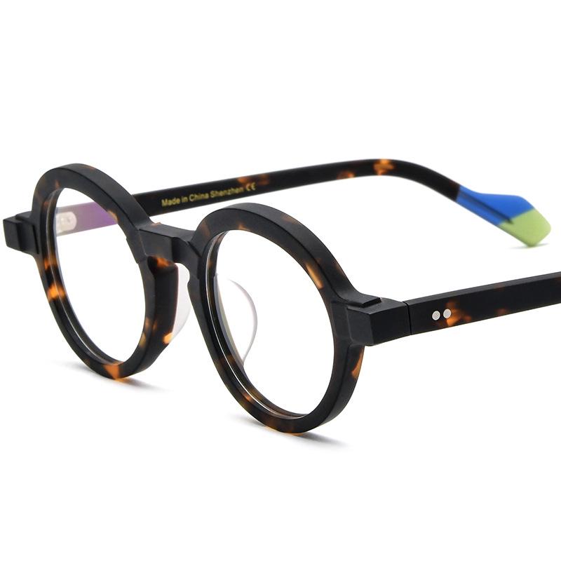 New Frosted Personalized Round Eyeglass Frame for Small Faces - Unisex Myopia Glasses