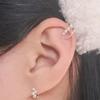 [SILVER] 2LINE BALL EARCUFF