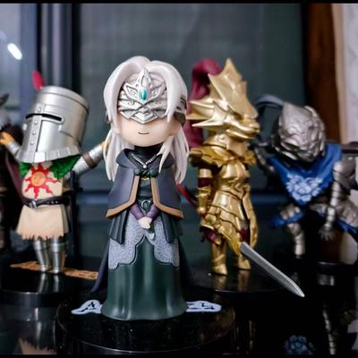 4 Stück Q-Version Dark Souls Figuren-Set Fire Keeper Artorias Solaire Zwiebelritter Chibi Actionfigur Sammlungsmodell Spielzeug
