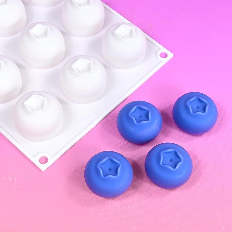 Mousse Cake Mold Silicone Baking Mold Fruit Series Hami Melon Lychee Blueberry Grape Chocolate Mold French Dessert Diy