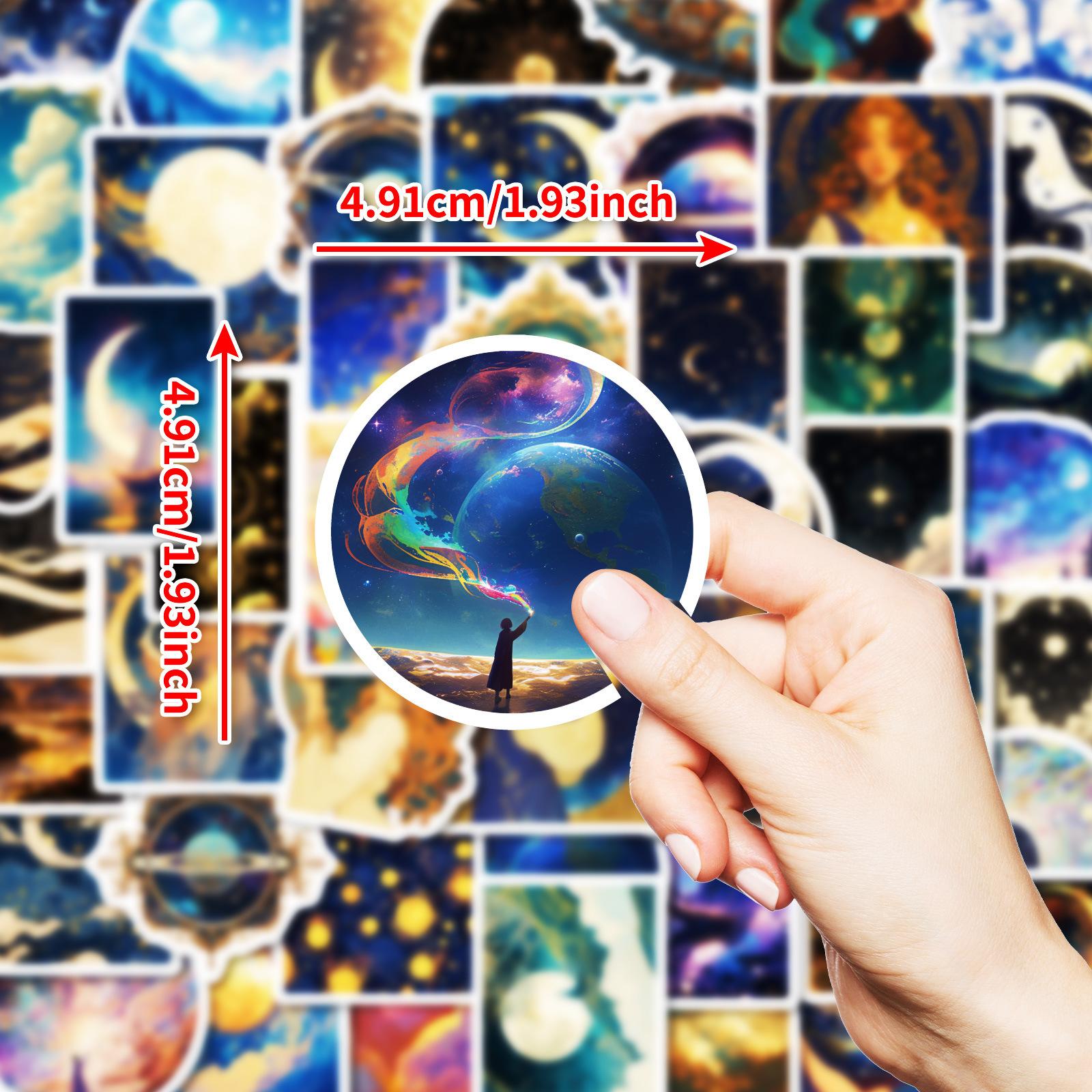 

50 Креативных Ночных Черных Звездное Небо Вселенная Граффити Наклеек Сделай Сам Чехол для Мобильного Телефона Скейтборд Чемодан Ручной Аккаунт