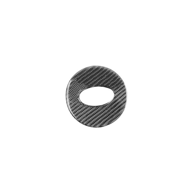 for  to 13-18 Subaru Forester Carbon Fiber Steering Wheel Logo Decorative Sticker Car Interior Modification Accessories