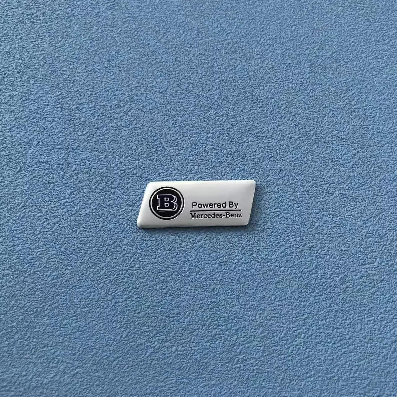 

1.6x4cm Aluminium Car Emblem Stickers Decor Decals Interior For Mercedes Benz AMG Brabus Maybach Smart W203 W206 W108 W124 W126