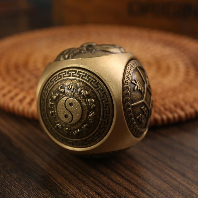 Six-Faced Anti-Stress Fidget Spinner Four Blessing Implies Auspiciousness Home Decor Gift For Party Birthday Stress Relief Toy