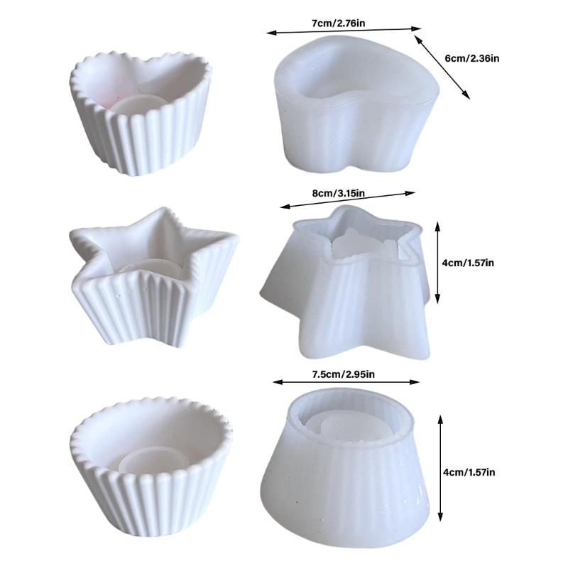 Multifunctional Striped Home Decors Mold Reusable Silicone Mold for Striped Candlestick Creation for Hobbyists