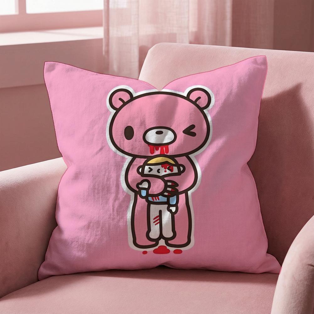 G-Gloomy Bear CARTOON Cushion Cover Multi-Scene Pillow Cover for Home & Car - Reversible, Soft & Durable for Daily Use