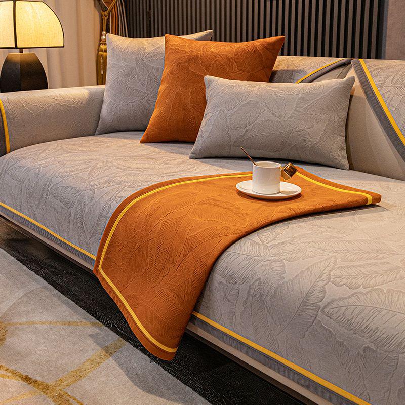 Kissenbezug für Sofakissen im nordischen Stil aus rutschfestem holländischem Samt - Leichter Luxus, Universeller Sitzbezug für alle vier Jahreszeiten.