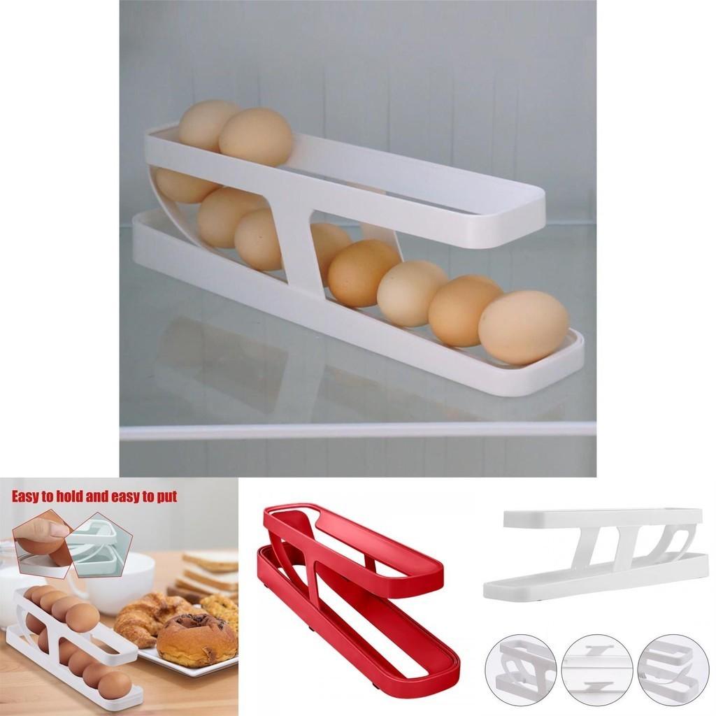 Rolldown Egg Dispenser Space-saving Egg Storage Rack For Refrigerator Gravity Feed Design Easy Egg Distribution