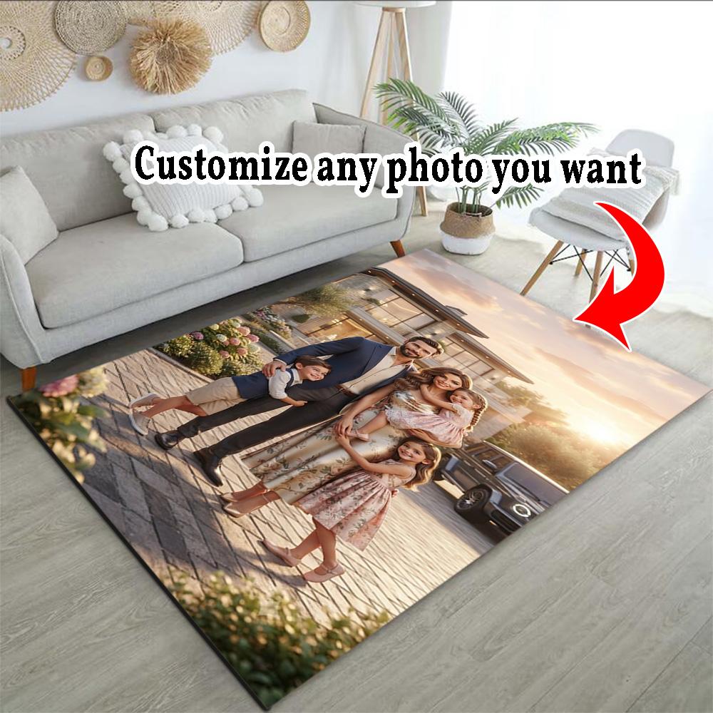 Customize Photos Customize picture Floor Mat Design for Dormitory Game Room Decorate room Dining Room Antislip Carpet Office home decor