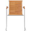 VidaXL Chaises de jardin 6pcs Bois d'acacia solide et acier inoxydable 3078468