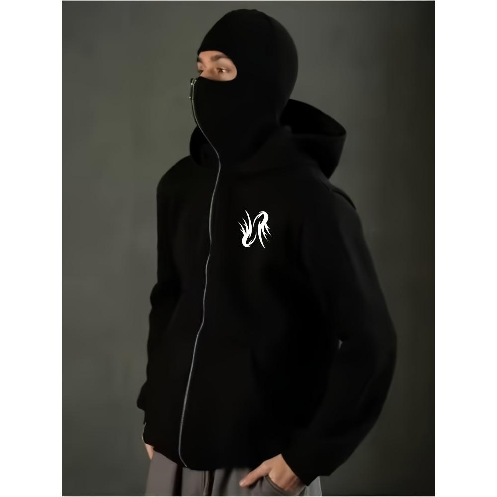 Men's Casual Hooded Sweatshirt with Unique Flame Hooded Pullover | Comfortable Fit,Sweater Hoodie