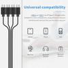USB C Splitter Multi Charging Cable,USB A/C To Type C Charging Cord, with 4 Type-C Connectors for Cell Phones Tablets and More