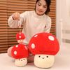 Cute Expression Little Mushroom Doll Plush Toy Red Mushroom Doll Girl Bag Keychain Pendant