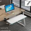 Punch-Free Under-Desk Keyboard Tray with Slide Rail