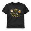 Tea Lover Unisex T-Shirt Heart Leaves Teapot Illustration Cute Graphic Tee