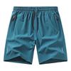 Sports Shorts Reflective Strips XS-4XL Zipper Ice Silk Pants Four-way Elastic Five-quarter Pants