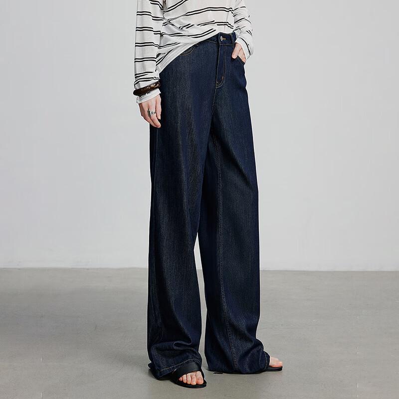 Chuyu 2025 Summer Acetate Lyocell Wide-Leg Jeans