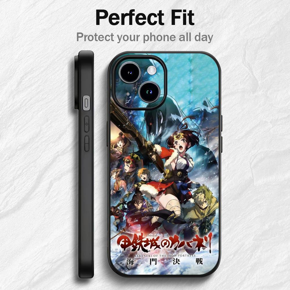 Kabaneri Of The Iron Fortress Phone Case For IPhone12 13 14 15 16 17Pro Max Plus Classic Black Soft Shell iPhone13PROMAX
