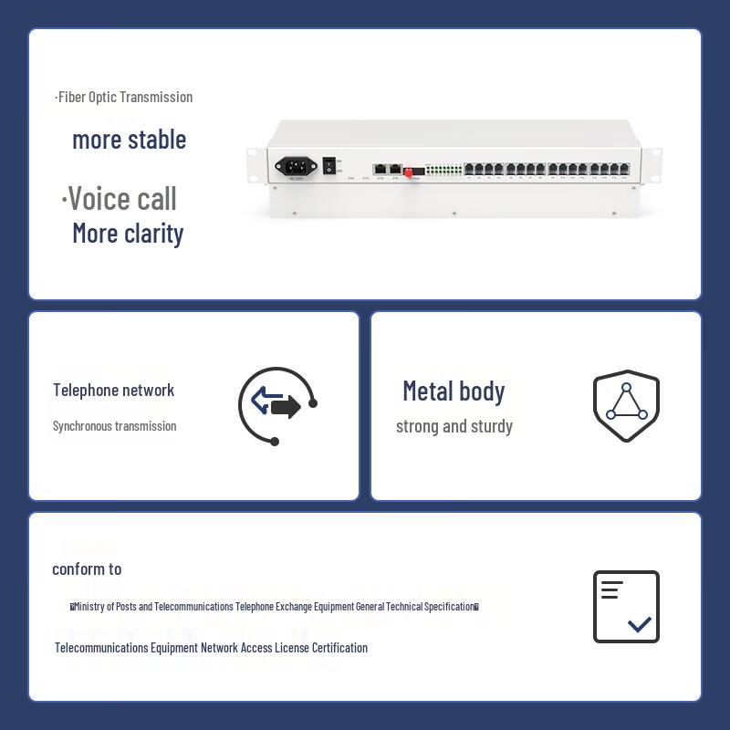 Telephone & Ethernet Fiber Optic Transceiver