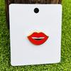 Mouth Shaped Lapel Pin Handmade Jackets Bag Backpack Badge Accessory Clothing Accessories for Elegant Women and Girls