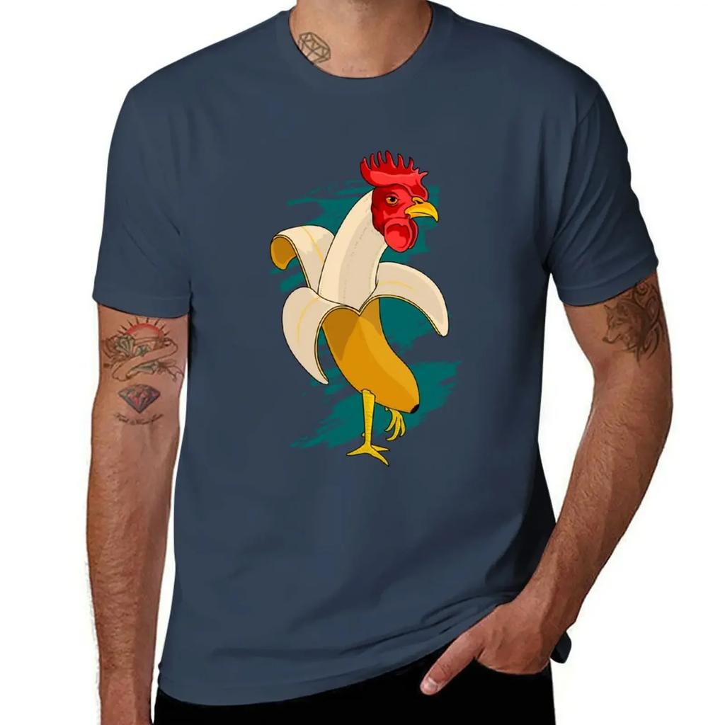 Chicken Banana Farming chickens T-Shirt quick-drying quick drying vintage anime shirt boys animal print shirts graphic tee men