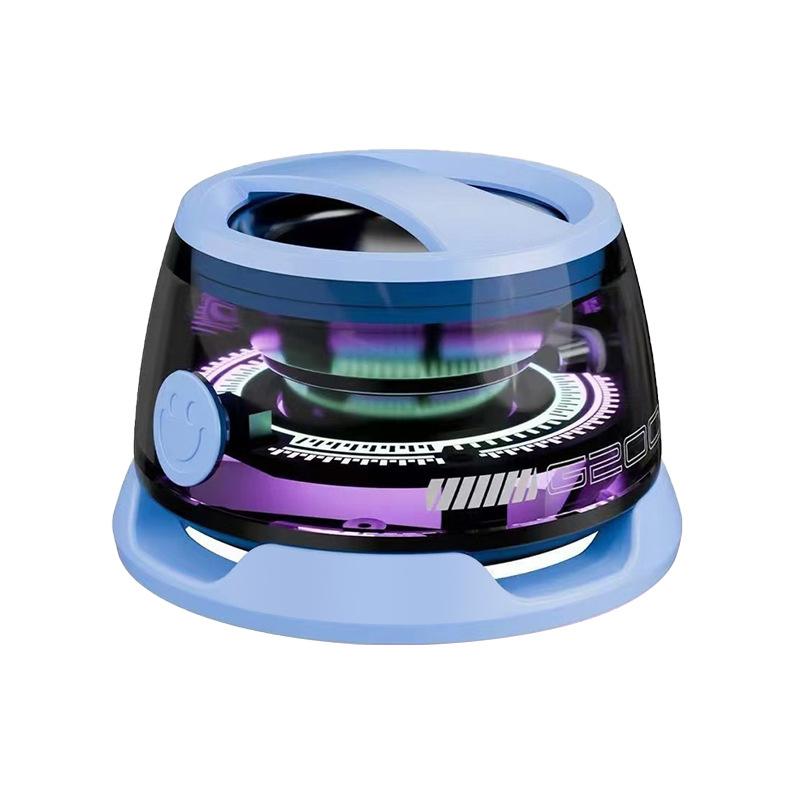 Lauko magnetinis Bluetooth garsiakalbis belaidis nešiojamas mini kelioninis stereo garsiakalbis su RGB spalvų šviesa ir telefono laikikliu, skirtas iOS