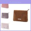 Cute Plush Handheld Makeup Bag Faux Rabbit Fur Cosmetic Pouch Lightweight And Stylish High-value
