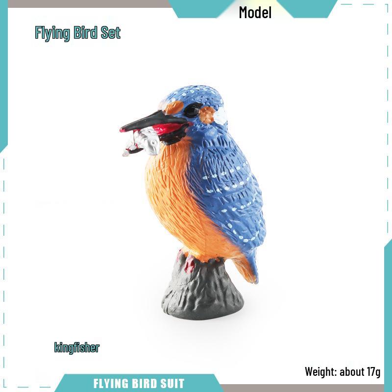 Cross-border Bird Model Ornament: Kingfisher, Magpie, Pigeon, Cuckoo, Barbet, Tit